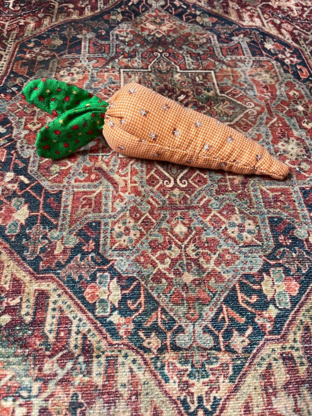 NEW - Handmade Fabric Carrot: sensory/teething toy - NEW